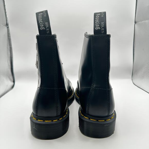 Dr. Doc Martens 1460 Zip Smooth Leather Lace-up Boots Black Size 8 Men’s New main image 11